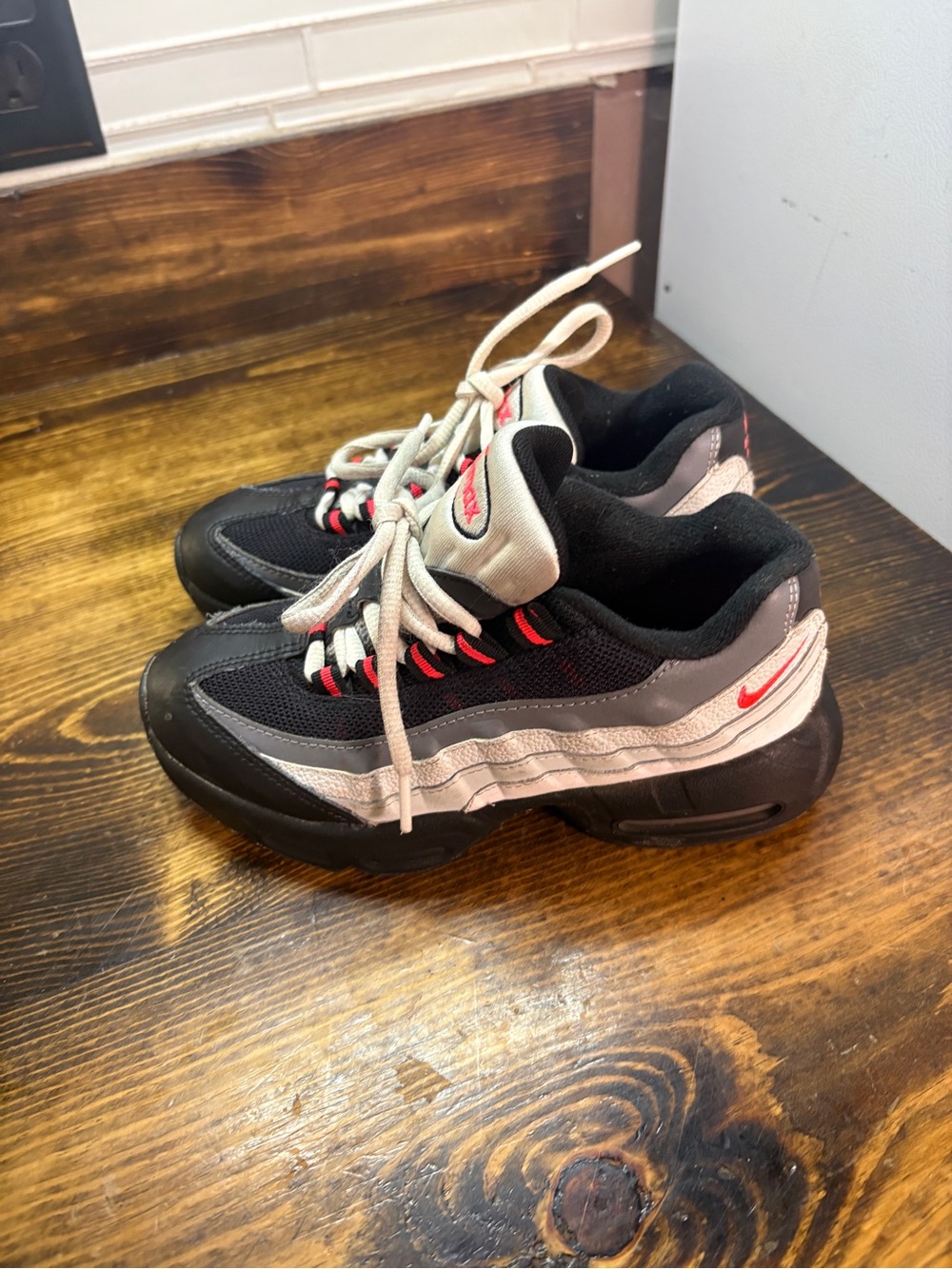Black Nike air max sneakers size 1.5Y